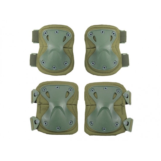 Knee/Elbow Pad Set - Olive [PJ] 115